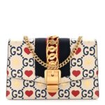 Textured Calfskin Valentine's Day Super Mini Sylvie Chain Shoulder Bag Ivory