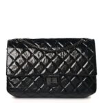 Glazed Calfskin Quilted 2.55 Reissue 226 Flap So Black