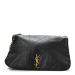 Lambskin Matelasse Monogram Large Jamie 4.3 Black