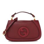 Roxy Calfskin Medium Blondie Top Handle Bag Rosso Ancora