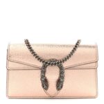 Metallic Calfskin Super Mini Dionysus Shoulder Bag Rose Gold