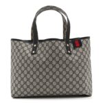 GG Plus Monogram Medium Signature Web Loop Tote Navy